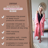 Clearance: Luxury Weighted Robe - Wrap yourself in lavender-infused relaxation. Premium comfort, now on sale.