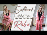 Clearance: Luxury Weighted Robe - Wrap yourself in lavender-infused relaxation. Premium comfort, now on sale.