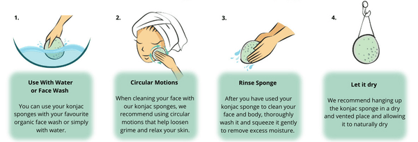 Clearance: Konjac Facial Sponge – Natural Cleansing for Sensitive Skin