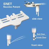 Clearance: Premium Toilet Bidet Attachment – Dual Nozzles (Rear &amp; Feminine Wash), Self-Cleaning, Adjustable Water Pressure, Easy DIY Installation, Cold Water Spray