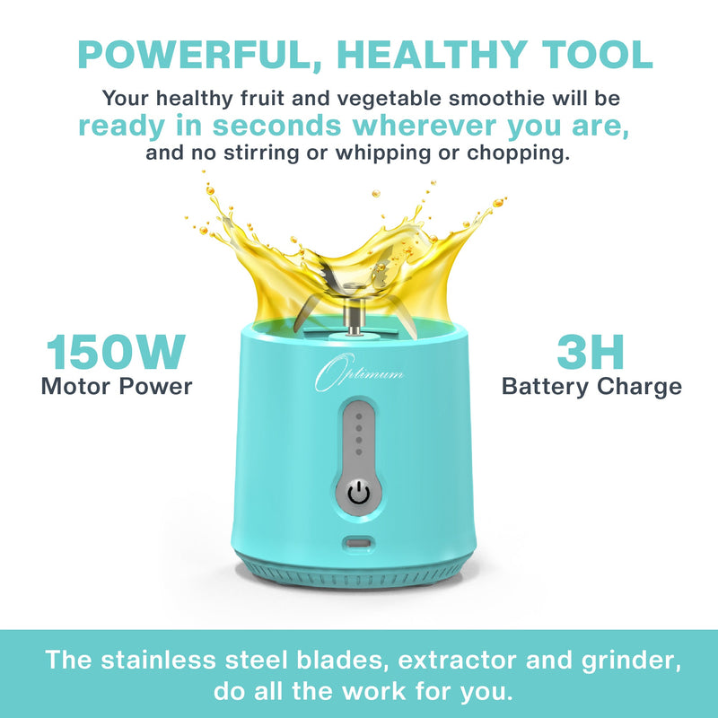 Clearance: Optimum Nutriforce Mini 500ml – blend smoothies anywhere with this compact, powerful blender.