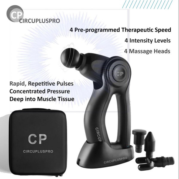 Clearance: CircuPlus Pro Massage Gun with Brushless High-Torque Motor, increase reliability & reduce noise